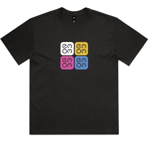 Coloured grid logo t-shirt